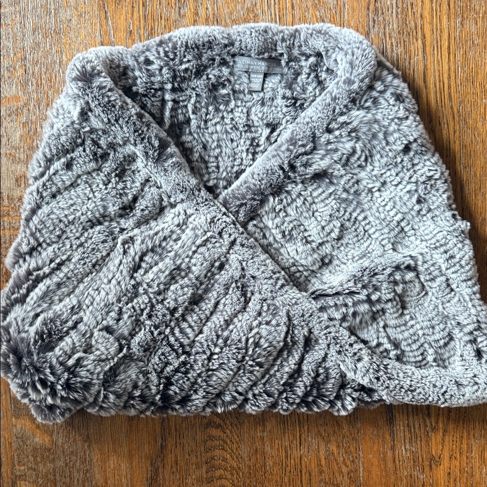 Gray Women's Fur Scarf - Neiman Marcus Collection